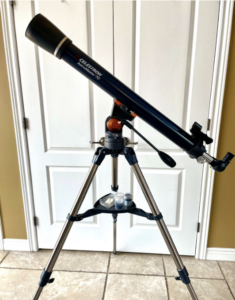 Celestron AstroMaster 70 set up at home