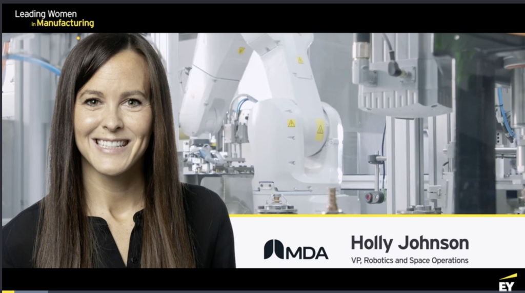 screenshot of MDA's Holly Johnson from EY interview