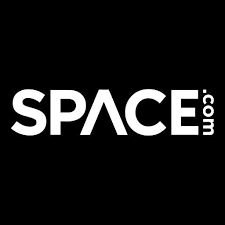 the word Space in white with .com on the right side