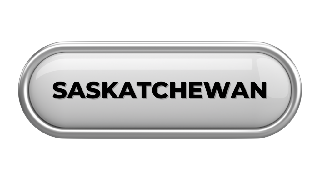 Silver button say Saskatchewan